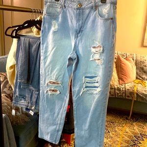 No Boundaries lightwash jeans 100% cotton